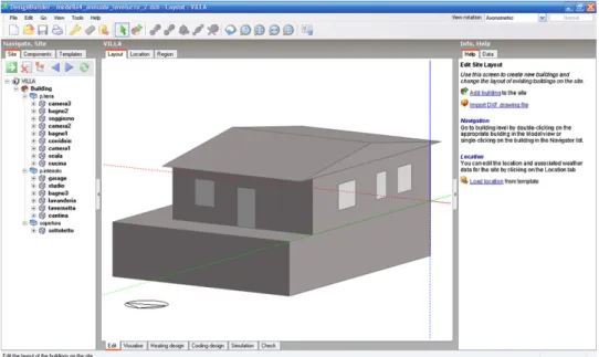 Fig. 2. DesignBuilder simulation.