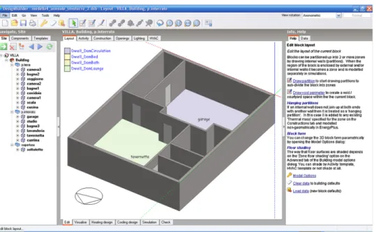 Fig. 4. DesignBuilder simulation: basement.