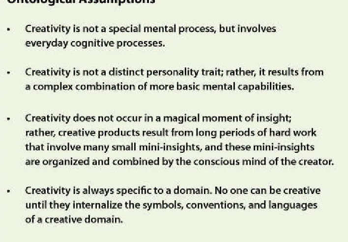 Table 1 Ontological Assumptions