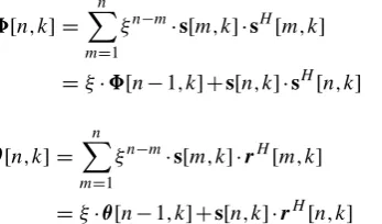 Fig. 2. Novel approach in forward and backward RLS-DDCE processing implemented on the receiver side of the system depicted in Fig