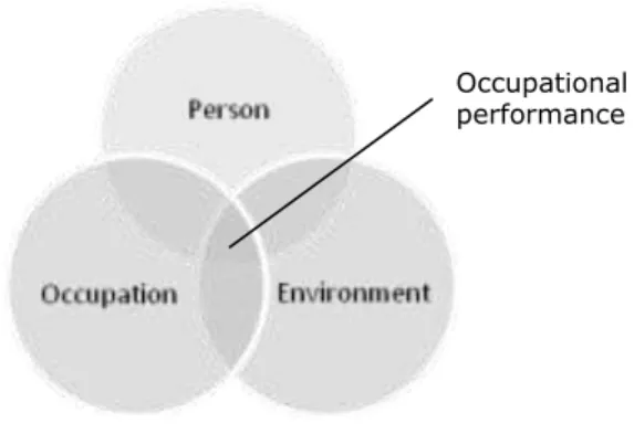 Fig 3.1 Elements of occupational performance (based on the PEO model, Law 1997) 