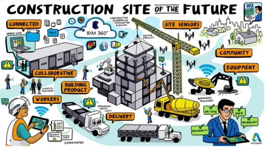 Figure 9- Construction site of the future 