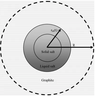 Figure 19: Salt bead coated in a Graphite matrix (Lopez et al., 2010). 