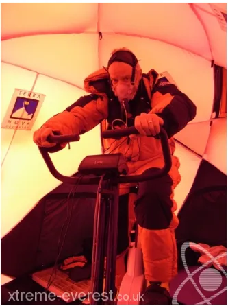 Figure 2.1: Cardiopulmonary exercise testing for Caudwell Xtreme Everest 2007,taken from the CASE website.