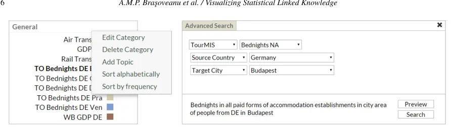 Fig. 3. Advanced search dialog for creating slices, accessible via the topic’s gear icon