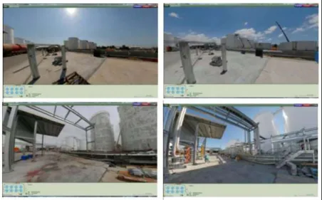 Figure 2-20 The VR appllication showing the sequence of construction  at Pacific Terminals 