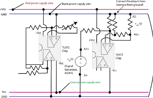 Figure 3. Differential amplifier circuit. 