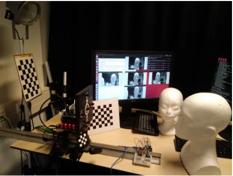 Fig. 1. RPi-based 5-cam setup including acquisition display.