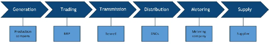 Figure 6: Schematic view of the electricity supply chain. 