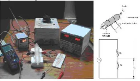 Figure 2:  Zinc Oxide Gas Sensor with heating coil arrangement 