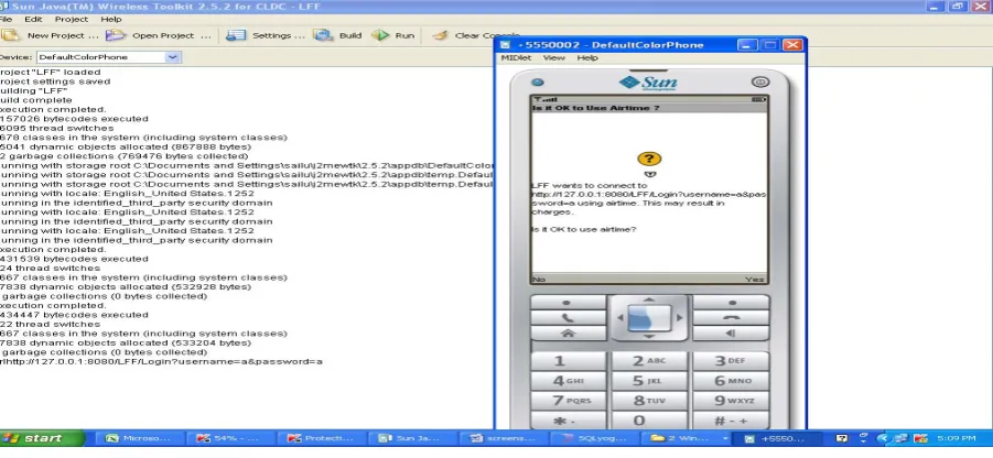 Fig. 4. Login Screen 