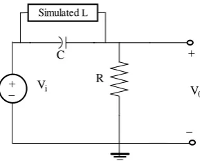 Figure 1.   Basic LCR Resonator circuit  