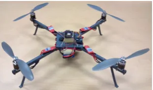 Figure 2.2: Example of an underactuated quadrotor [4]