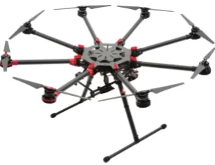 Figure 2.3: Example of an underactuated octo-rotor [5]