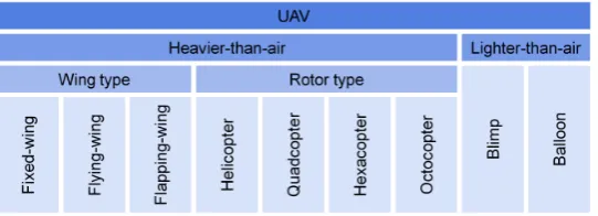 Figure 2.1: Overview of UAV types [1]
