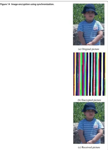 Figure 14 Image encryption using synchronization.