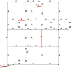 Figure 4. Location of sensors on Liu’s network using the greedy heuristic. 