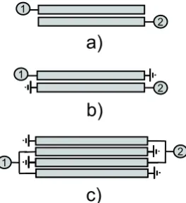 Figure 4 shows the simplest realization of a planar differen-tiating network. The high-pass character which is shown asa simulation result in Fig