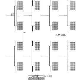 Fig. 2. Discretization of a 16-element patch array.