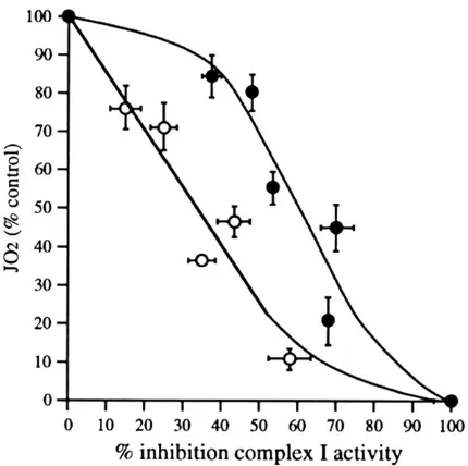 Fig. 1. Depletion of glutathione abolishes the complex I threshold in PC12 cells. PC12depleting compound, L-BSO