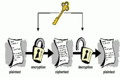 Fig. 2. General algorithm of cryptography. 
