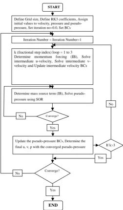 Fig. 6 Flow chart for the Immersed Boundary Method 