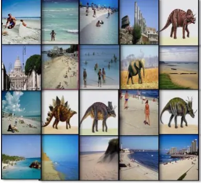 Fig 4: First 20 retrieved images from the database of 300 images for Fig 3.
