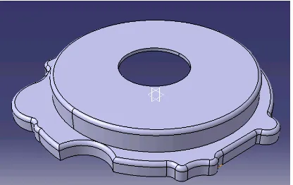 Figure 2.4.1: The design of the adapter plate by using Catia. 