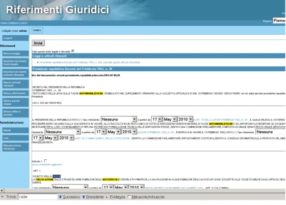 Figure 4. Annotating legislation