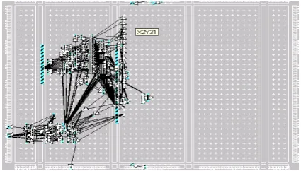 Fig. 2. Routing of the selective design targeting on Spartan III FPGA.  