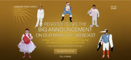 Figure 3.    ASR 1000 “Uber Users” Pre-Event Buzz Generation via Integrated Social Media  