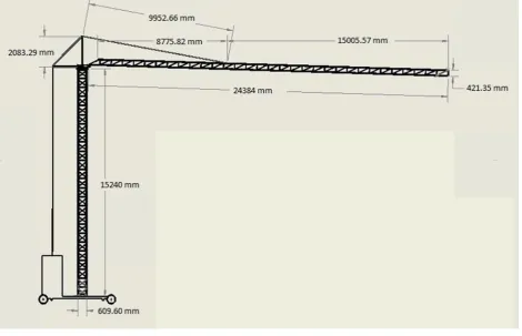 Figure 4: finall view of the mobbile tower crane 