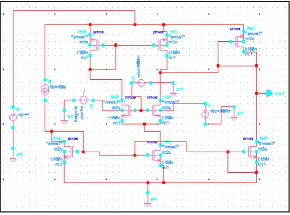 Fig. 4 Bulk driven Operational Transconductance Amplifier 