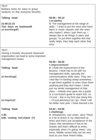 Figure 4. Early storyboard from the classroom organization component ofthe Westlane Middle School case