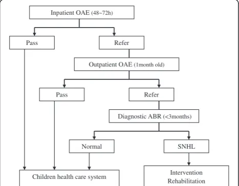 Figure 1 The currently recommended UNHS protocol.