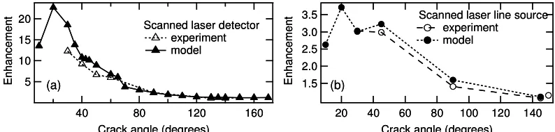 FIGURE 2.   (a) Laser generated signal on an aluminium sample. The large feature is the Rayleigh wave