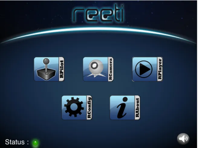 Figure 1 Reeti home for iPad application 
