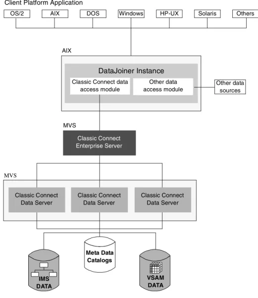 Figure 5. Classic Connect Architecture with Enterprise ServerMVS