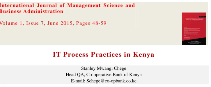 Figure 1-1 38 IT Management Processes 