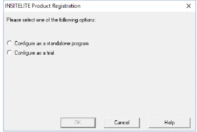 Figure 11: InSite-Lite. First execution information. 