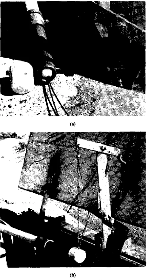 Figure 7-Photo to illustrate relative positioning of cables and conduitat the "pull" end of a trip-cord system.