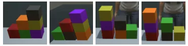 Figure 6: Generated staircases displaying desired inferences