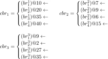 Figure 2: Four Constraints of DCOP Modeling Example 7