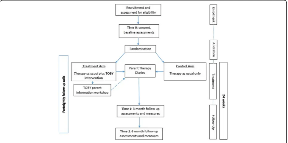 Fig. 1 The CONSORT flow diagram for the TOBY Playpad trial