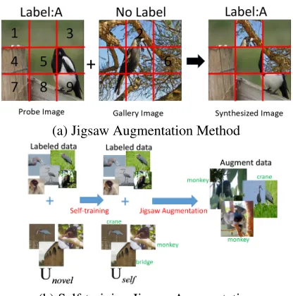 Figure 1: Illustration of our augmentation method. The syn-thesized image is visually consistent in each block (i.e., localconsistent), but not in all blocks (i.e., not global consistent).