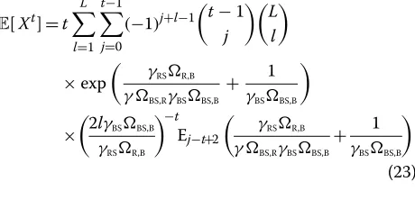 Table 1 Outage sub-optimal power allocation factor (ζfor various combinations ofBS) L and M ({L, M})