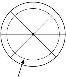 Figure 2.2: An overtwisted disk D with the characteristic foliation.