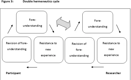 Figure 3: Double hermeneutics cycle 