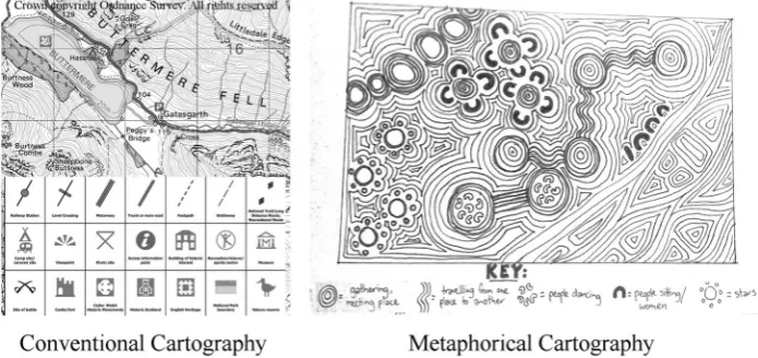 Figure 3. Two examples of differing approaches to representation in maps.