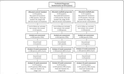 Fig. 3 Participant flow in the toddler trial